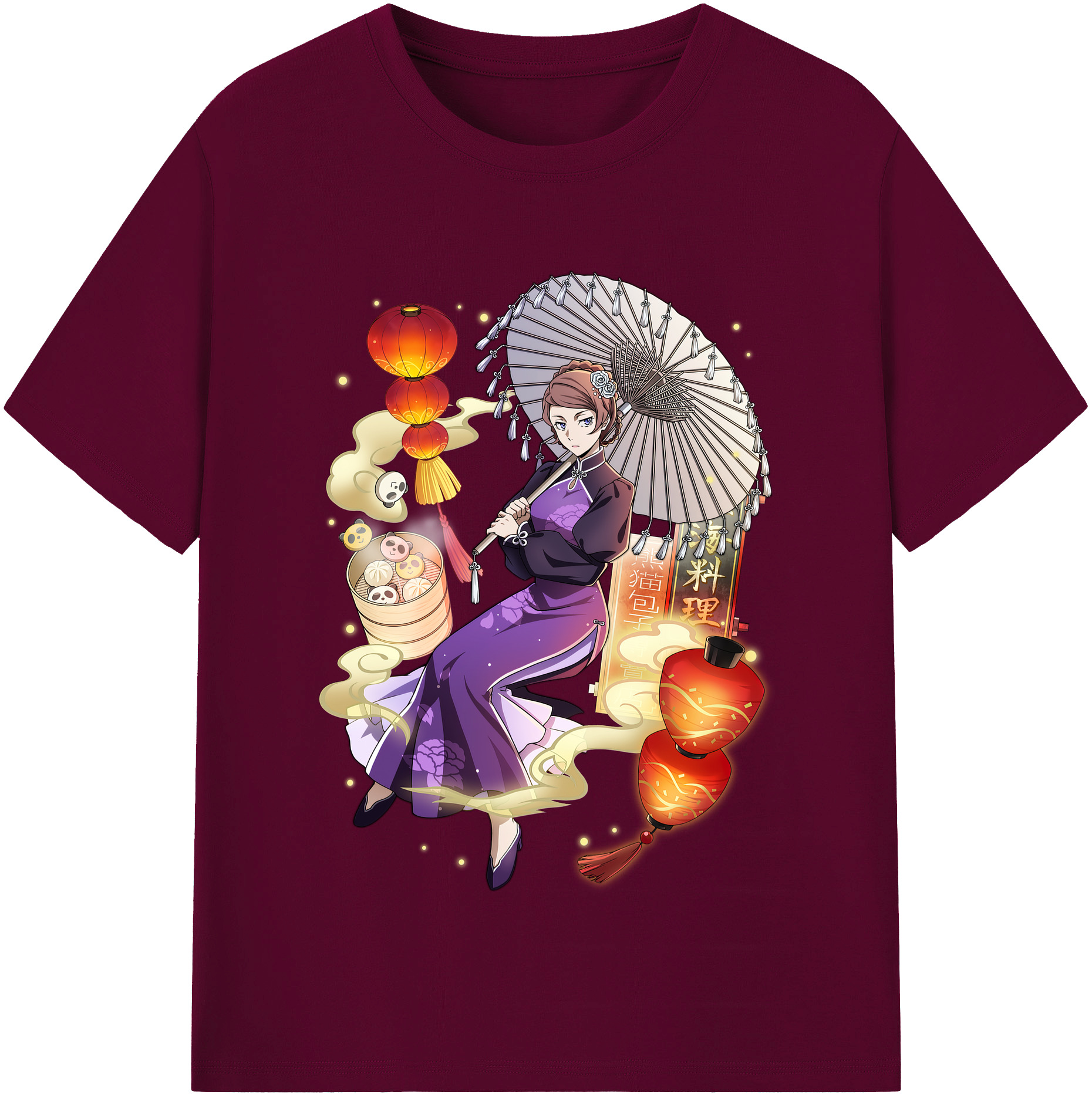 （画像用） 文豪ストレイドッグス Bungo Stray Dogs レディースカジュアルプリントTシャツ（綿100％）